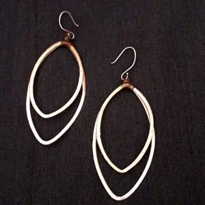 Sundance Custom Double Teardrop French wire earrings
